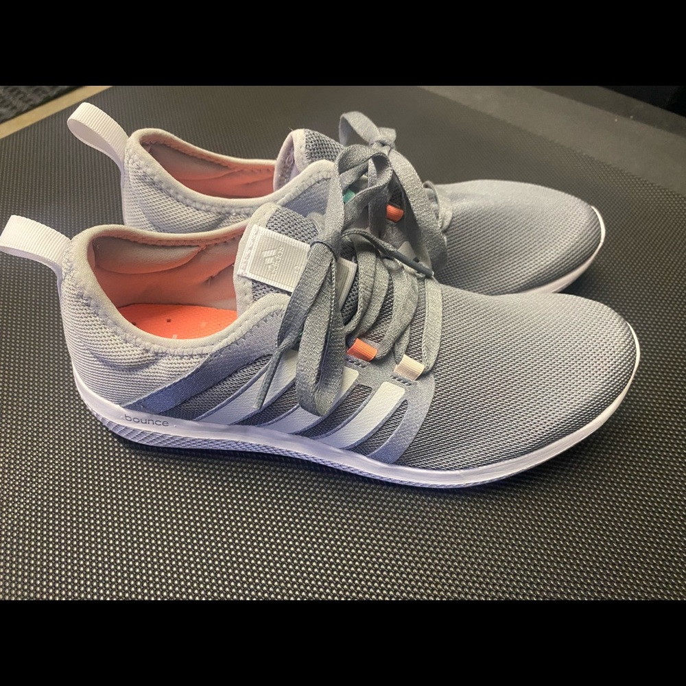 New womens grey Adidas boost running shoes size 9